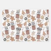 Christmas Cookies and Hot Cocoa Holiday Baking Geschenkpapier Set (Vorderseite)