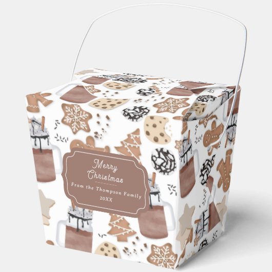 Christmas Cookies and Hot Cocoa Holiday Baking Geschenkschachtel (Vorderseite)