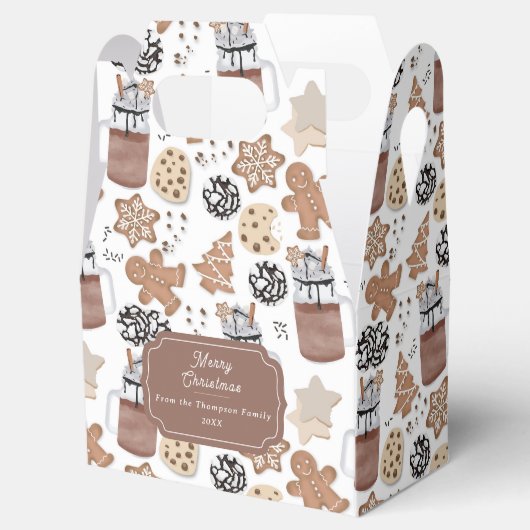 Christmas Cookies and Hot Cocoa Holiday Baking Geschenkschachtel (Geöffnet)