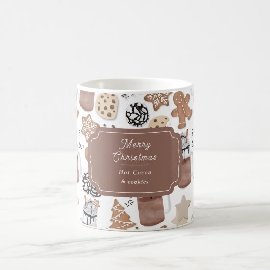Christmas Cookies and Hot Cocoa Holiday Baking Kaffeetasse (Mittel)