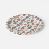 Christmas Cookies and Hot Cocoa Holiday Baking Pappteller (Schrägansicht)