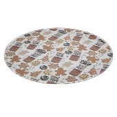 Christmas Cookies and Hot Cocoa Holiday Baking Schneidebrett (Ecke)