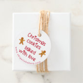 Christmas Cookies Baked with Love Gingerbread Men Geschenkanhänger (Beispiel)