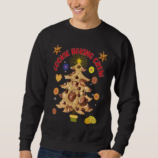 Christmas Cookies Baking Crew A Huge Cookie Tree Sweatshirt (Vorderseite)