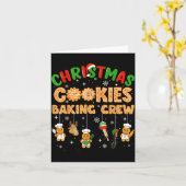 Christmas Cookies Baking Crew Funny Cookie Family  Karte (Gelbe Blume)