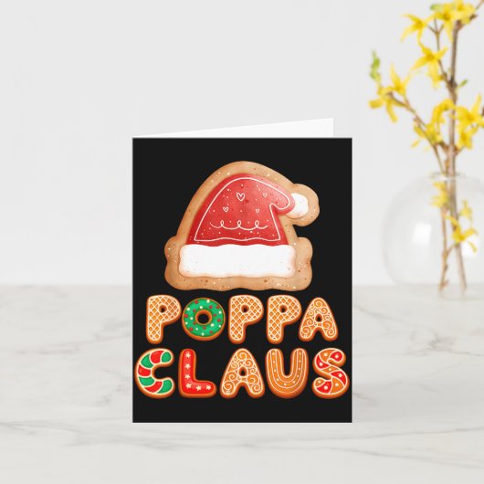 Christmas Cookies Baking Ppa Claus Family Matching Karte (Gelbe Blume)