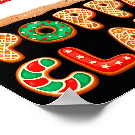 Christmas Cookies Baking Ppa Claus Family Matching Poster (Ecke)