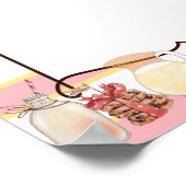 Christmas cookies cake milk holiday bake sale menu poster (Ecke)