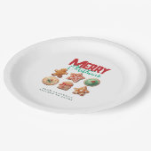 Christmas Cookies Festive Holiday Baking Party Pappteller (Schrägansicht)
