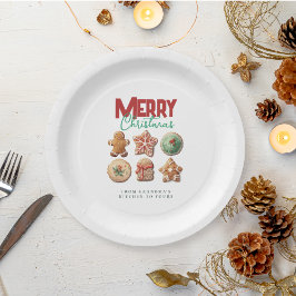 Christmas Cookies Festive Holiday Baking Party Pappteller