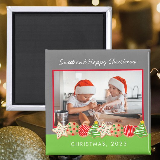 CHRISTMAS COOKIES FOTO MAGNET