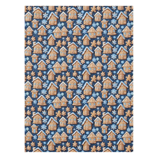 Christmas cookies ginger breadman Winter holiday Tischdecke (Vorderseite)