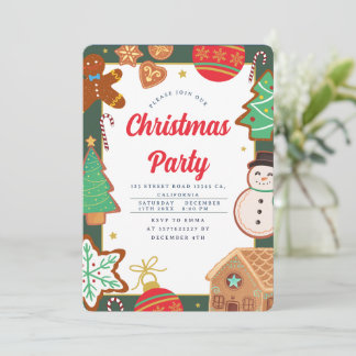 Christmas cookies Party Invitation Einladung