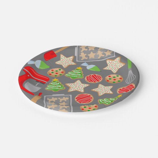 CHRISTMAS COOKIES PARTY PAPPTELLER (Schrägansicht)