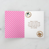 Christmas Cookies Pink and Green Happy Birthday Karte (Innenseite)