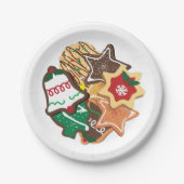 Christmas Cookies Plate Pappteller (Vorderseite)