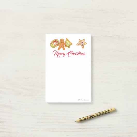 Christmas Cookies Post-it Notes Klebezettel (Auf Schreibtisch)