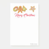 Christmas Cookies Post-it Notes Klebezettel (Vorderseite)