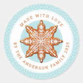 Christmas Cookies Round Stickers (Vorderseite)