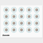 Christmas Cookies Round Stickers (Blatt)
