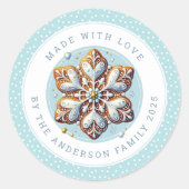 Christmas Cookies Round Stickers (Vorderseite)