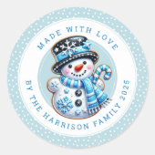 Christmas Cookies Round Stickers (Vorderseite)