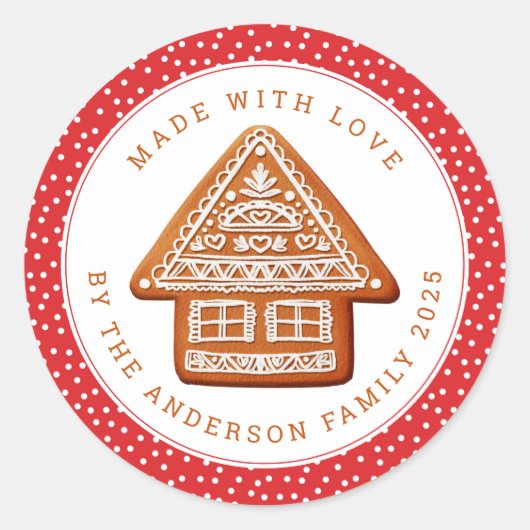 Christmas Cookies Round Stickers (Vorderseite)