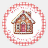 Christmas Cookies Round Stickers (Vorderseite)