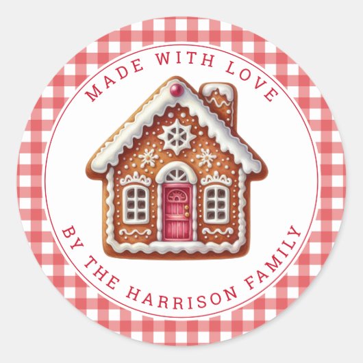 Christmas Cookies Round Stickers (Vorderseite)