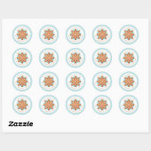 Christmas Cookies Round Stickers (Blatt)