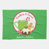 CHRISTMAS COOKIES UND Kakao Geschirrtuch (Horizontal)