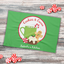 CHRISTMAS COOKIES UND Kakao Geschirrtuch