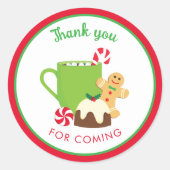 CHRISTMAS COOKIES UND Kakao Runder Aufkleber (Vorderseite)