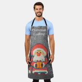Christmas cooking, Santa pixelart, Pixel Art  Schürze (Getragen)