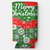 Christmas Cooler – White Ornaments & Merry Xtmas Selters Dosenkühler (Rückseite)