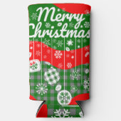 Christmas Cooler – White Ornaments & Merry Xtmas Selters Dosenkühler (Vorderseite)