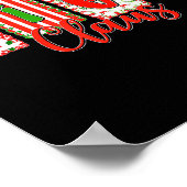 Christmas Coquette Bow Gigi Claus Xmas Family Matc Poster (Ecke)