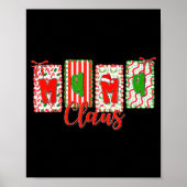 Christmas Coquette Bow Mama Xmas Family Matching W Poster (Vorne)