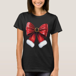 Christmas Coquette Bow T-Shirt
