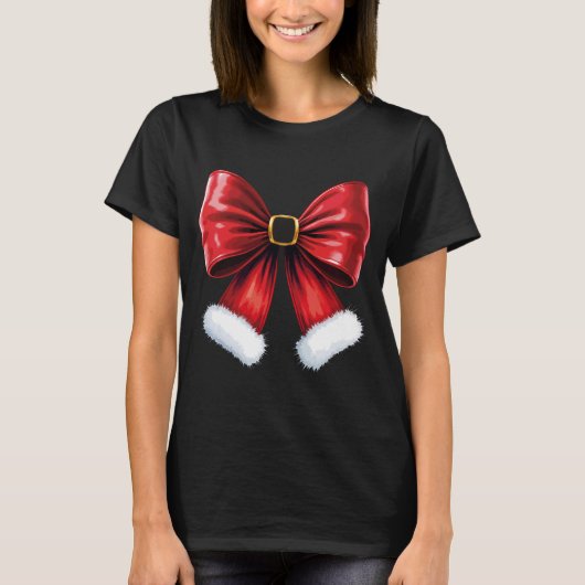 Christmas Coquette Bow T-Shirt (Vorderseite)