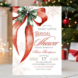 Christmas Coquette Merry Little Bridal Shower Einladung