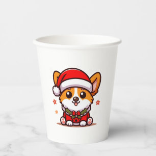 Christmas Corgi Classic T-Shirt Pappbecher