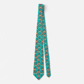 Christmas Corgi Dog Neck Tie Krawatte (Vorderseite)