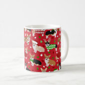Christmas Corgi Dogs Kaffeetasse (VorderseiteRechts)