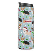 Christmas Corgi Dogs Thermosbecher (Nach rechts gedreht)