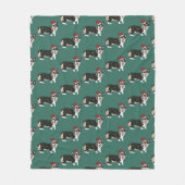 Christmas Corgi Fleecedecke (Vorderseite)