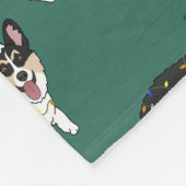 Christmas Corgi Fleecedecke (Ecke)