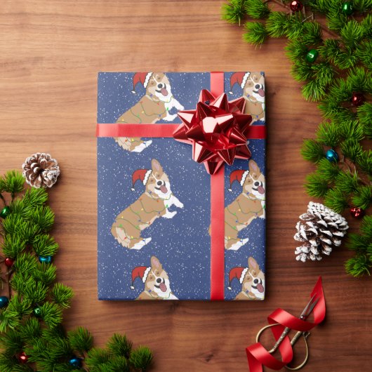 Christmas Corgi Geschenkpapier (Feiertagsgeschenk)