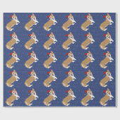Christmas Corgi Geschenkpapier (Flach)