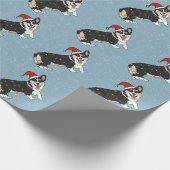 Christmas Corgi Geschenkpapier (Ecke)